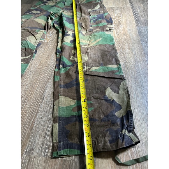 Vintage Military Woodland Camo Ripstop Cargo Pants Mens 32x31 Tactical Utility - Picture 3 of 4